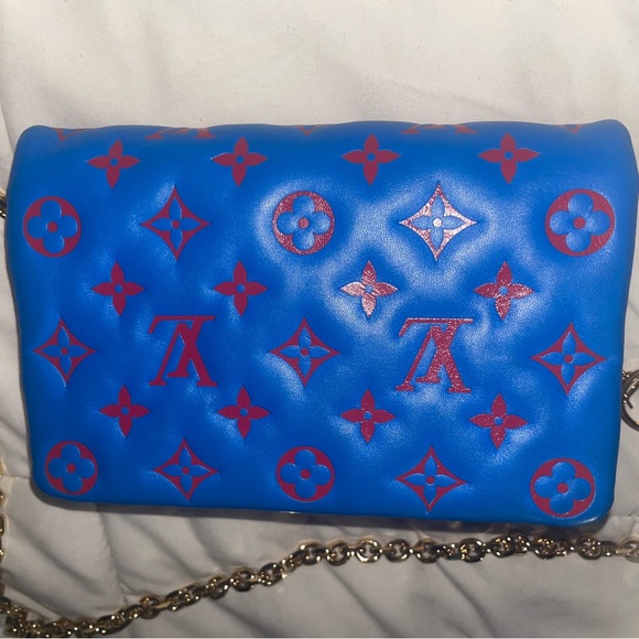 Louis Vuitton Handbags - Louis Vuitton Blue and Red Monogram Women's Bag